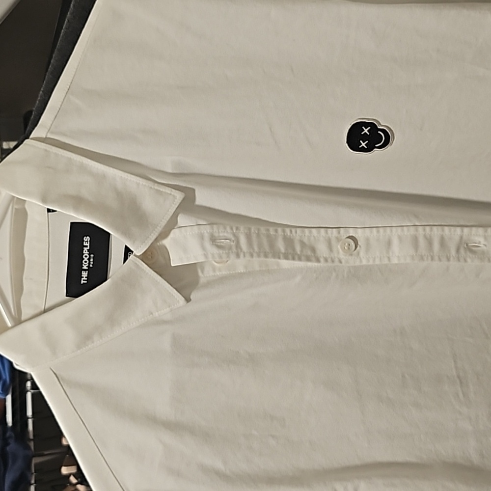 Kooples relaxed dress shirt medium white button down
